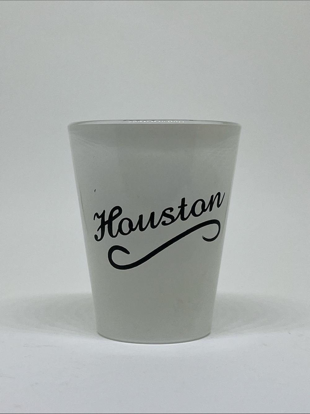 Houston White Ceramic Shot Cup